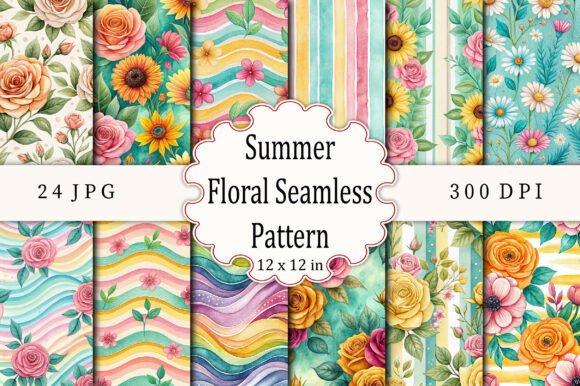 Bringing the Warmth of Summer to Your Designs with Seamless Floral Patterns