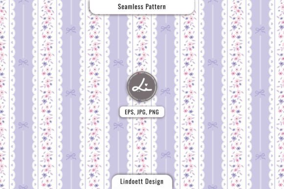 Delicate Lavender Seamless Pattern for Design
