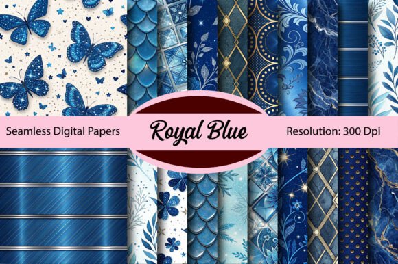 Elevate Designs with Royal Blue Seamless Paper