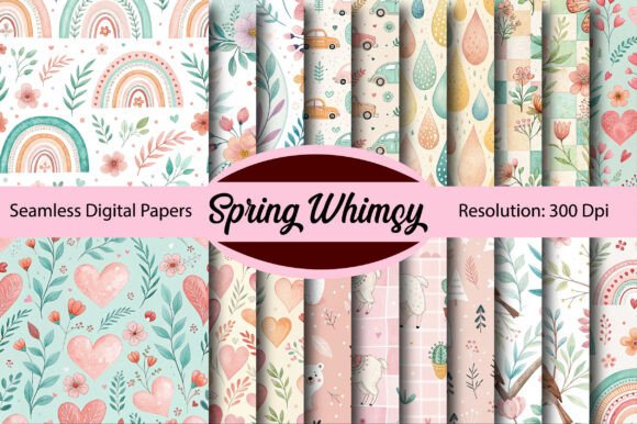 Evaluating Spring Whimsy Seamless Digital Paper for Creative Projects