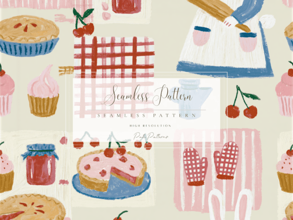 Evaluating the Cherry Bakery Seamless Pattern for Kids and Holidays