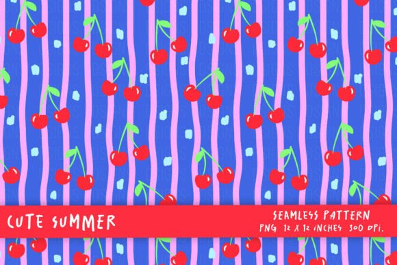 Evaluating the Cute Summer Cherry Stripes Pattern for Creative Projects