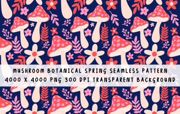Evaluating the Mushroom Botanical Spring Pattern for Professional Design Projects