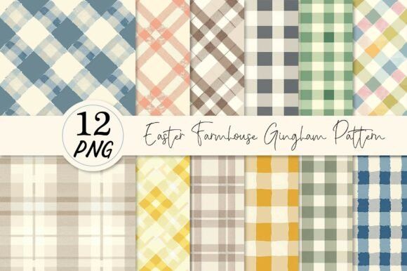 Strategic Design Decisions: Leveraging the Easter Farmhouse Gingham Pattern Bundle for Brand Growth