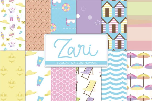 Summer Scrapbook Paper for Vacation: Capture Memories