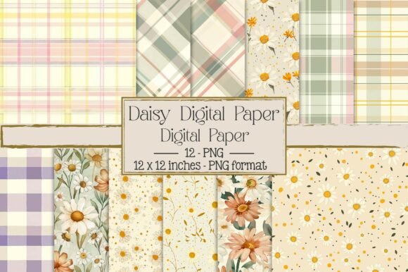 Unlock Creative Potential with the Daisy Digital Paper Set for Professional DIY Projects
