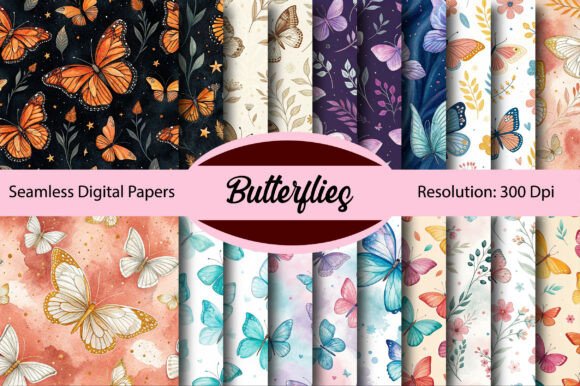 Unlocking Creative Potential with Butterflies Seamless Digital Paper