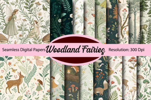 Unlocking Creative Potential with Woodland Fairies Seamless Digital Paper