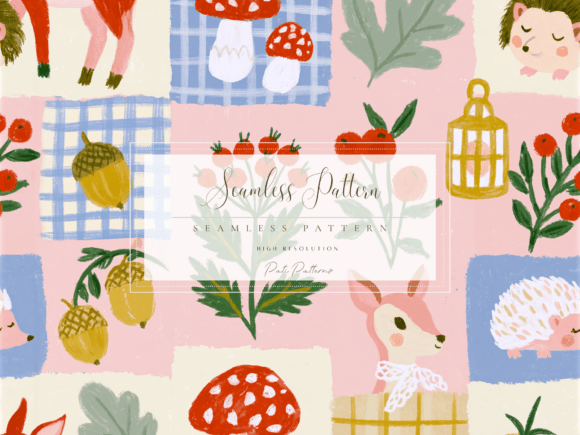 Unlocking Creativity with the Seamless Enchanted Woodland Forest Pattern PNG