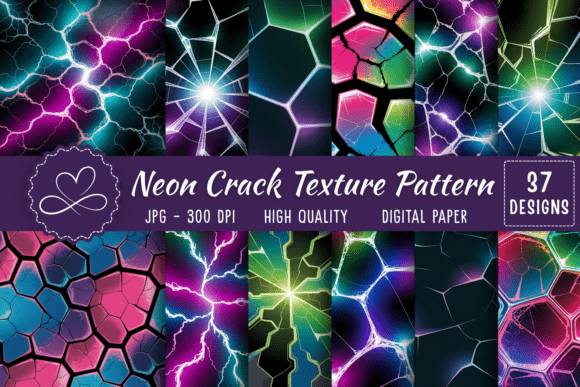 Unlocking High-Energy Design with the Neon Crack Texture Seamless Pattern