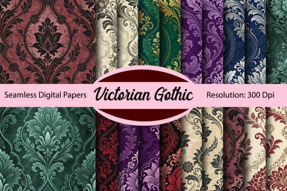 Unlocking the Dark Elegance of Victorian Gothic Seamless Digital Paper